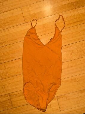 Urban Outfitters Out From Under Yellow/Orange Strap Tank Ribbed Bodysuit